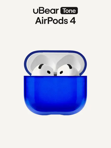 UBear Чехол на AirPods 4 Tone Case, полупрозрачный усиленный
