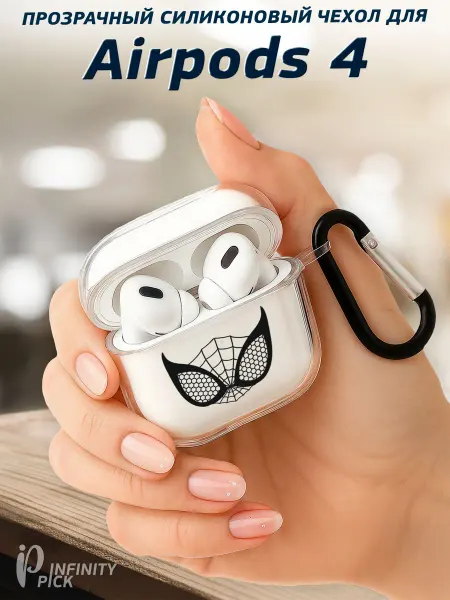 Infinity pick Чехол на AirPods 4 с принтом Маска паука
