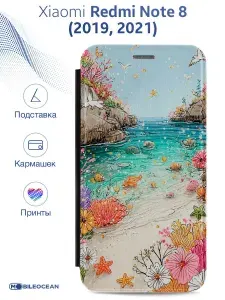 Чехол на Xiaomi Redmi Note 8 2021, 2019 с защитой камеры, с мягкой подкладкой из микрофибры, черный