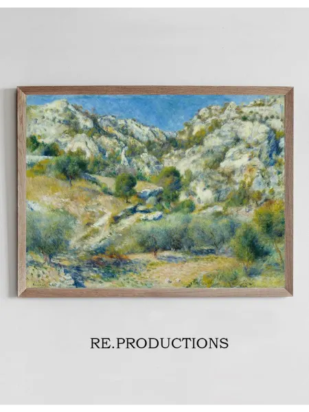 Re.productions Постер Rocky Crags at L’Estaque - Pierre-Auguste Renoir