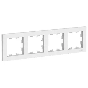 Рамка Systeme Electric (Schneider Electric) AtlasDesign, 4 пост., БЕЛЫЙ, ATN000104, 5 шт.
