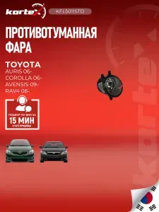 Фара противотуманная Kortex для TOYOTA AURIS / COROLLA / AVENSIS / RAV 4 левая