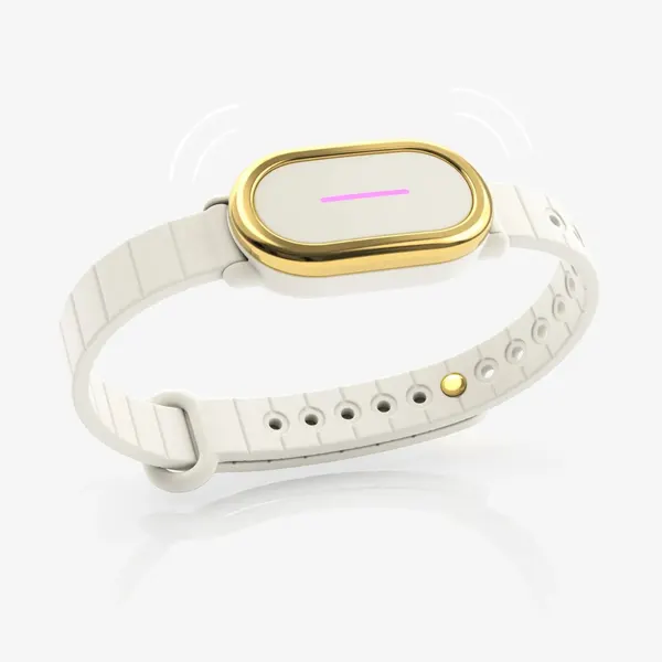 Умный браслет прикосновений Bond Touch 4 POP black, Bluetooth, сенсорный дисплей, gold/off-white