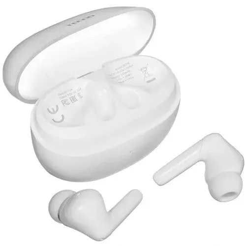 Tecno Наушники беспроводные с микрофоном Tecno Buds 4, Bluetooth, USB Type-C, белый