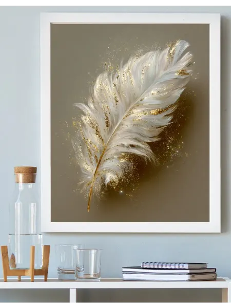 Art on Canvas Перо Картина по номерам на холсте 40х50 см