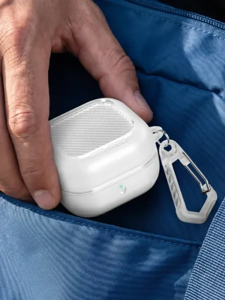 Wowcase Чехол под карбон с карабином для Samsung Galaxy Buds 4 4 Pro