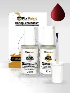 Подкраска HONDA STEPWGN 4, код R547P, CARNELIAN RED, набор FixPaint Double, краска и лак для подкраски сколов и царапин