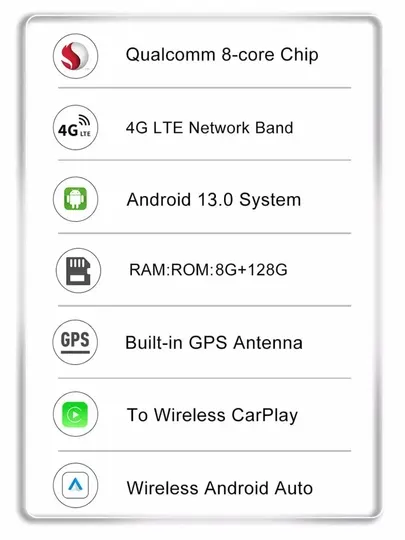 Android Carplay Bluetooth-система для автомобилей, 6/64 & 8/128 ГБ