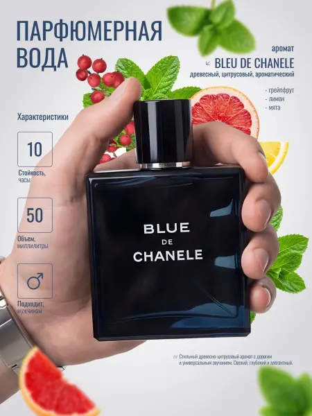 ANYLADY PARFUM Духи мужские BLEU DE CHANELE 50 мл