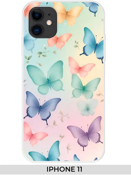 NOOTO Чехол на Apple iPhone 11 с бабочками