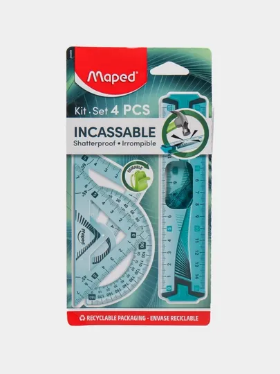 Линейка в наборе Maped Flex mini, 4 предмета