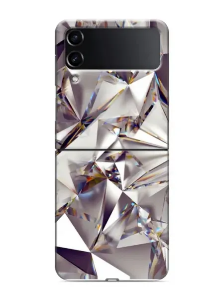 InThisCase Чехол на Samsung Galaxy Z Flip 4 с принтом Кристаллы