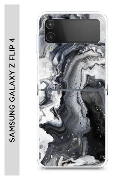 Samsung Чехол на Galaxy Z Flip 4 мрамор