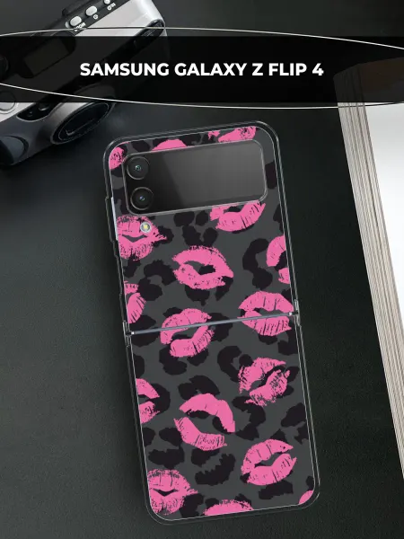 Samsung Чехол на Galaxy Z Flip 4 с поцелуями