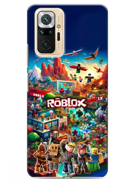 360skin Чехол на Xiaomi RedMi Note 10 Pro Roblox Роблокс