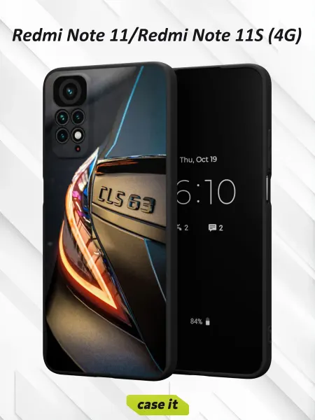 Case it Чехол на Redmi Note 11 11S 4G с принтом Мерседес Бенз CLS 63