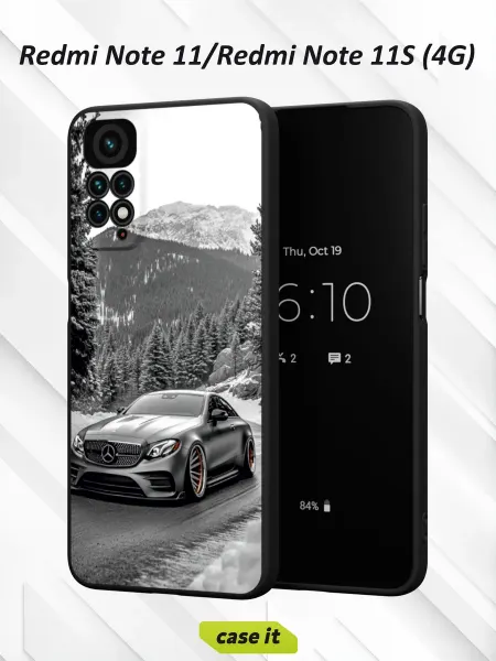 Case it Чехол на Redmi Note 11 11S 4G принт Mercedes E-Class Coupe