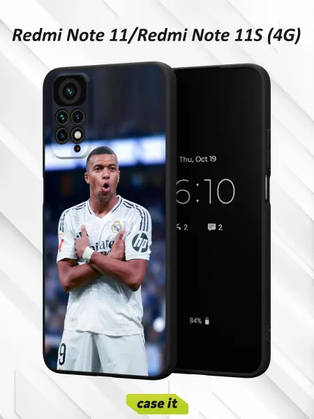 Case it Чехол на Redmi Note 11 11S 4G принт Kylian Mbappé