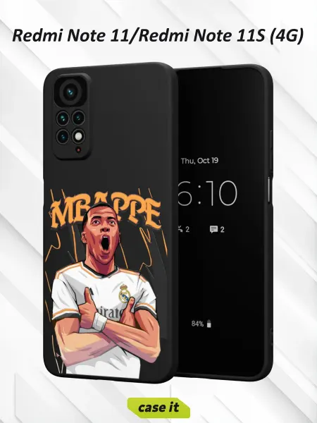 Case it Чехол на Redmi Note 11 11S 4G с принтом star of Real Madrid