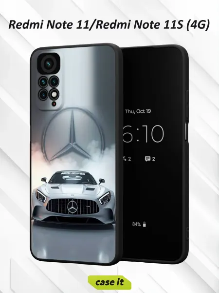 Case it Чехол на Redmi Note 11 11S 4G принт суперкар Mercedes-AMG