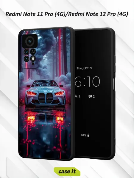 Case it Чехол на Redmi Note 11 Pro 4G Note 12 Pro 4G BMW M4 car