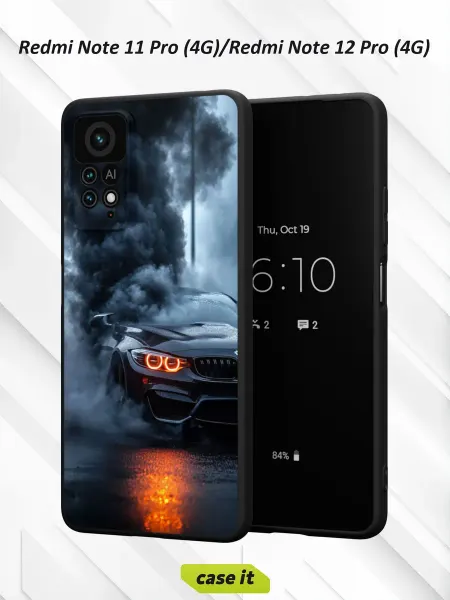 Case it Чехол на Redmi Note 11 Pro 4G Note 12 Pro 4G BMW в дыму