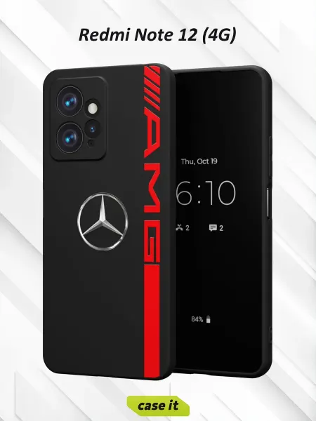 Case it Чехол на Redmi Note 12 4G классическая эмблема Mercedes