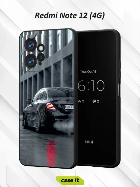 Case it Чехол на Redmi Note 12 4G с принтом эффектный дрифт