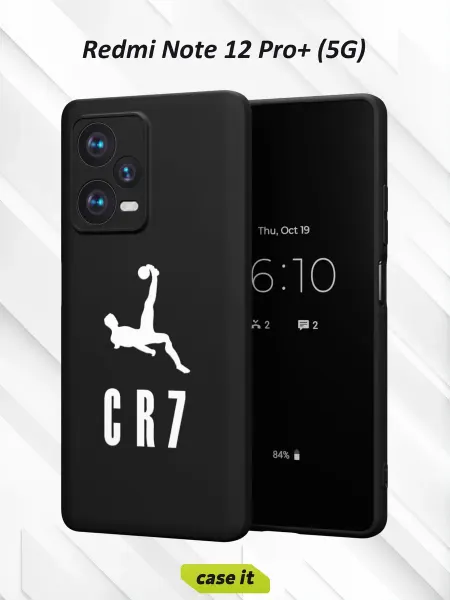 Case it Чехол на Redmi Note 12 Pro Plus 5G принт логотип бренда CR7