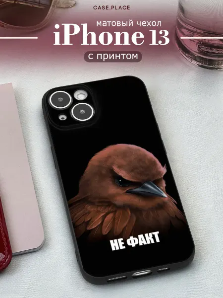 Case Place Матовый чехол на iPhone 13 прикольный