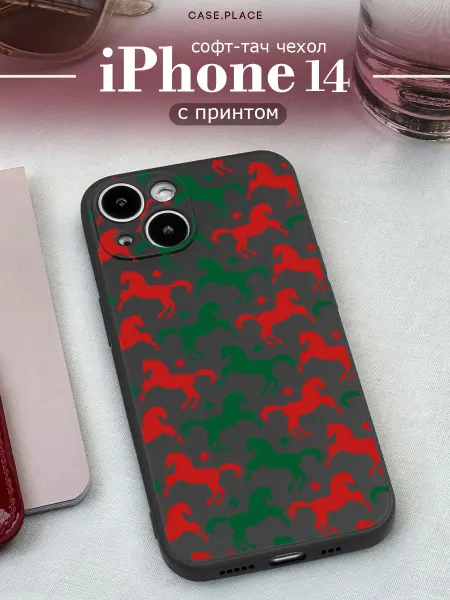 Case Place Чехол на iPhone 14 с лошадью