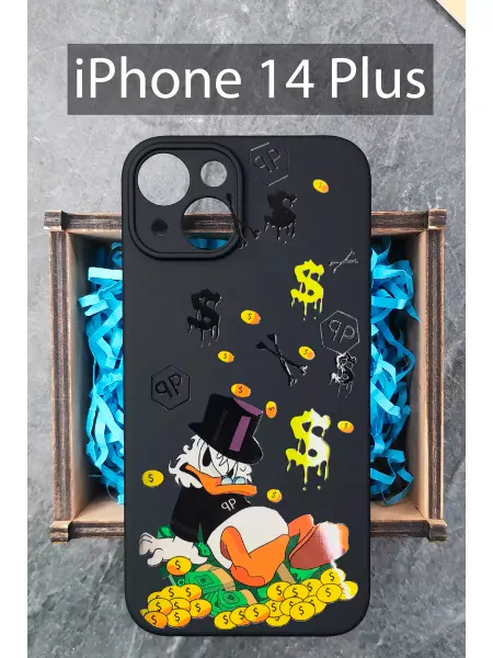 COVERGOOD Чехол на iPhone 14 Plus с принтом силиконовый