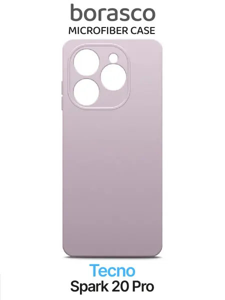 BORASCO Чехол на Tecno Spark 20 Pro Microfiber Case