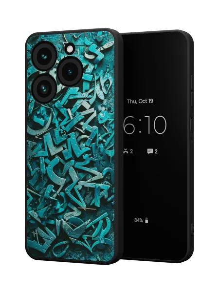 QuestCase Чехол на Tecno Spark 20 Pro с принтом Граффити