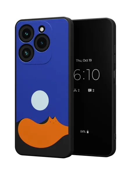 QuestCase Чехол на Tecno Spark 20 Pro с принтом Котик