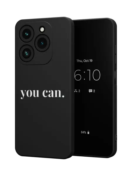 QuestCase Чехол на Tecno Spark 20 Pro с принтом Мотивация