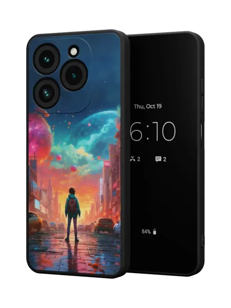 QuestCase Чехол на Tecno Spark 20 Pro с принтом Пейзаж