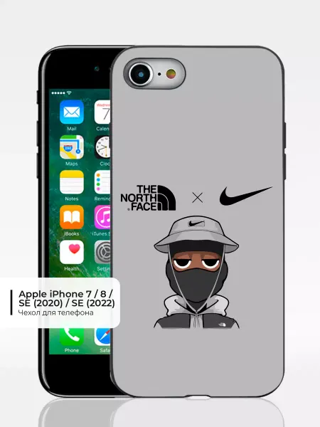 ABX-case Чехол на iPhone 7 8 SE 2020 с принтом Найк