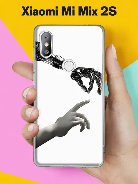 Xiaomi Чехол на Mi Mix 2S с принтом Прикосновение будущего