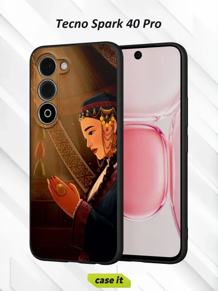 Case it Чехол на Tecno Spark 40 Proс принтом Девушка