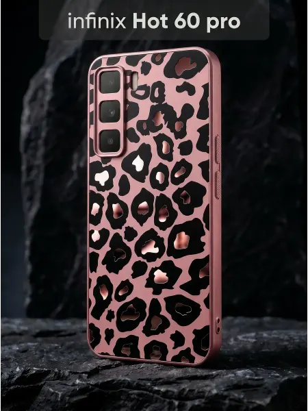 РИНОФОН Леопардовый чехол на Infinix Hot 60 Pro