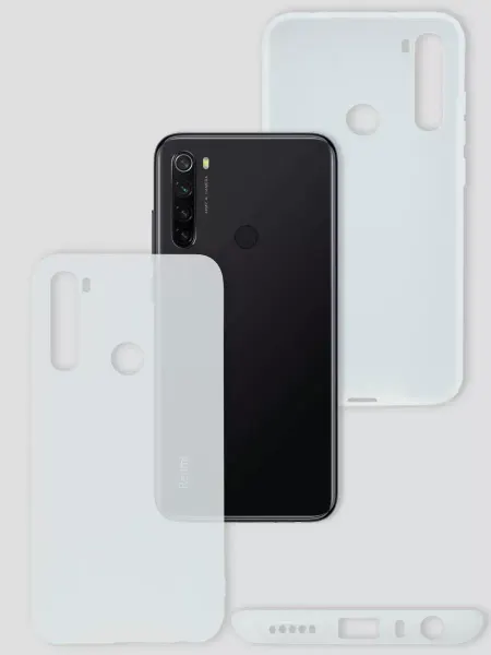Rayzon market Чехол на Xiaomi Redmi Note 8 силиконовый матовый бампер