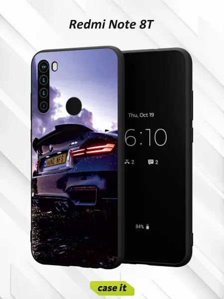 Case it Чехол на Redmi Note 8T с принтом Бампер BMW