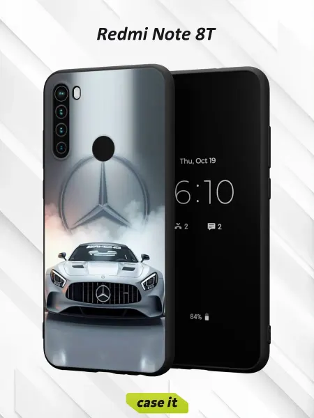 Case it Чехол на Redmi Note 8T с принтом суперкар Mercedes-AMG