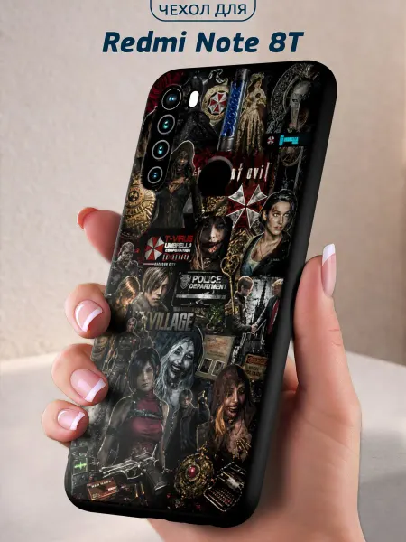Infinity pick Чехол на REDMI Note 8T с принтом Umbrella Collage