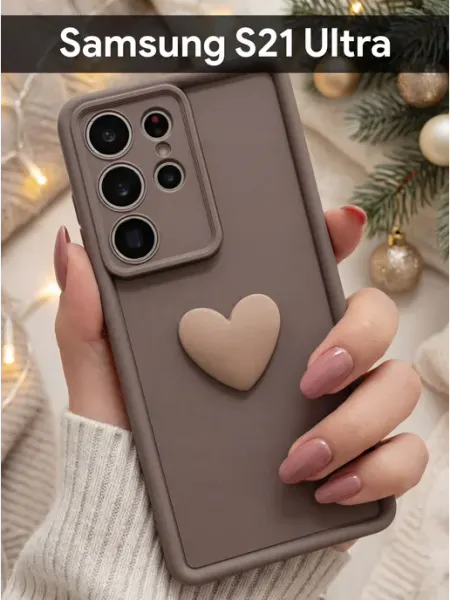 Orangeman Чехол на Samsung Galaxy S21 Ultra Сердечко