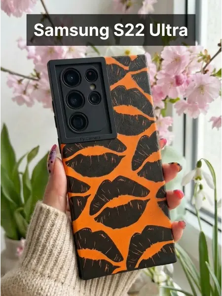 Orangeman Чехол на Samsung Galaxy S22 Ultra Нубук Губы
