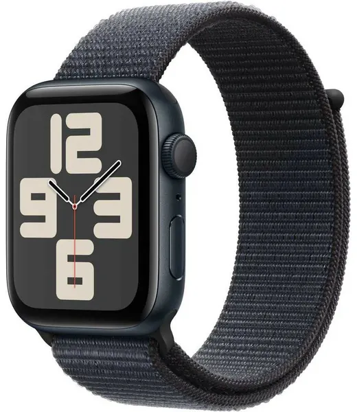 Умные часы Apple Watch SE (2024) 44mm GPS, алюминий Midnight, ремешок Sport Loop