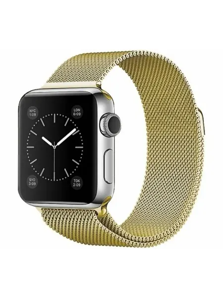 Нет бренда Ремешок для Apple Watch 38 40 41mm Milanese Loop Золотой