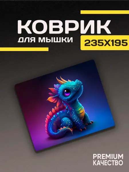 ARTIKO_SHOP Игровой коврик для мышки маленький с рисунком Дракон